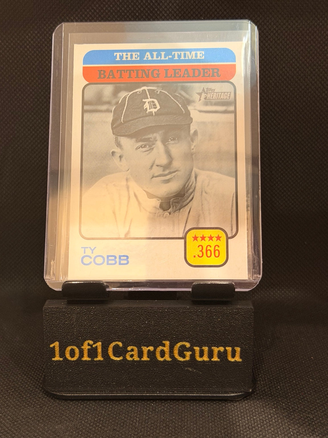 2022 Topps Heritage Ty Cobb All-Time Batting Leader SP #471 — front