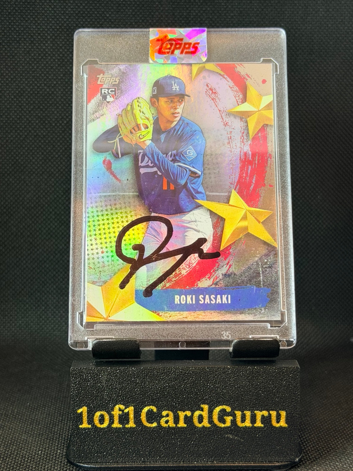 2025 Topps Roki Sasaki Stars of MLB #SMLB-53 RC In-Person Autograph — front