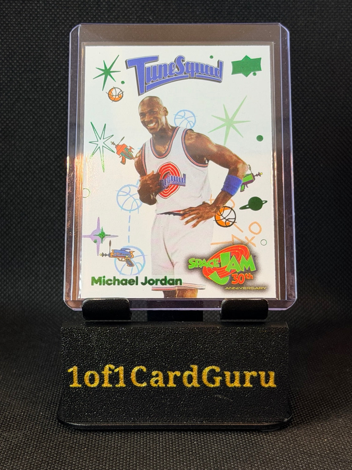 2026 Upper Deck Space Jam 30th Anniversary Michael Jordan Green Foil #10 — front