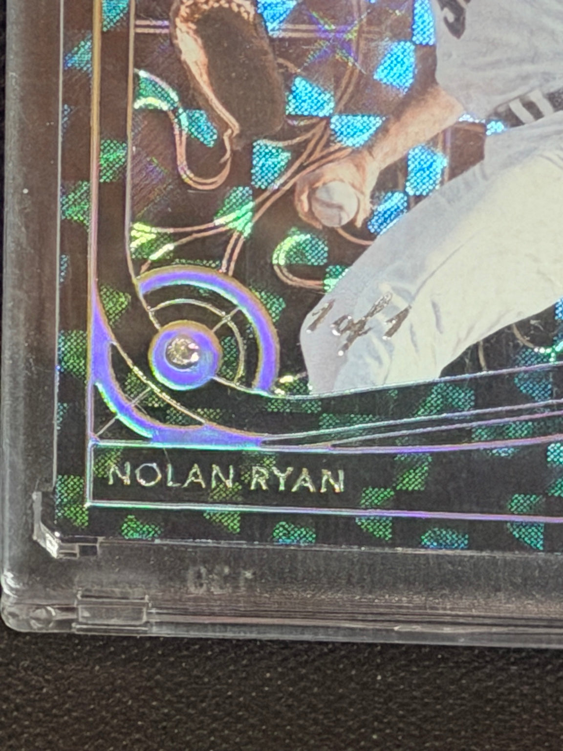 Nolan Ryan card front diamond detail