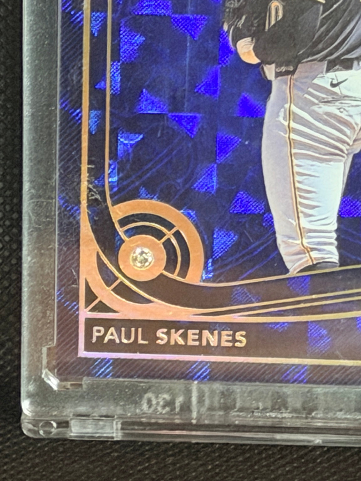 Paul Skenes card front diamond detail