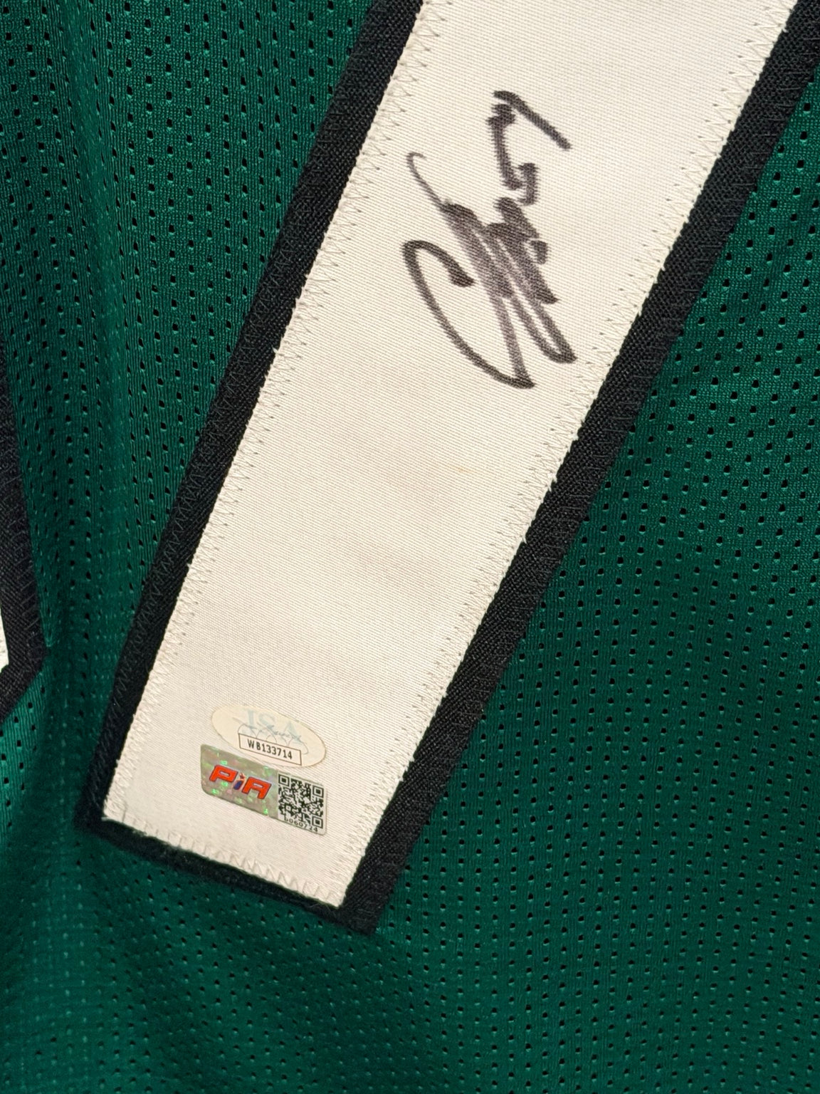 Original autograph detail photograph