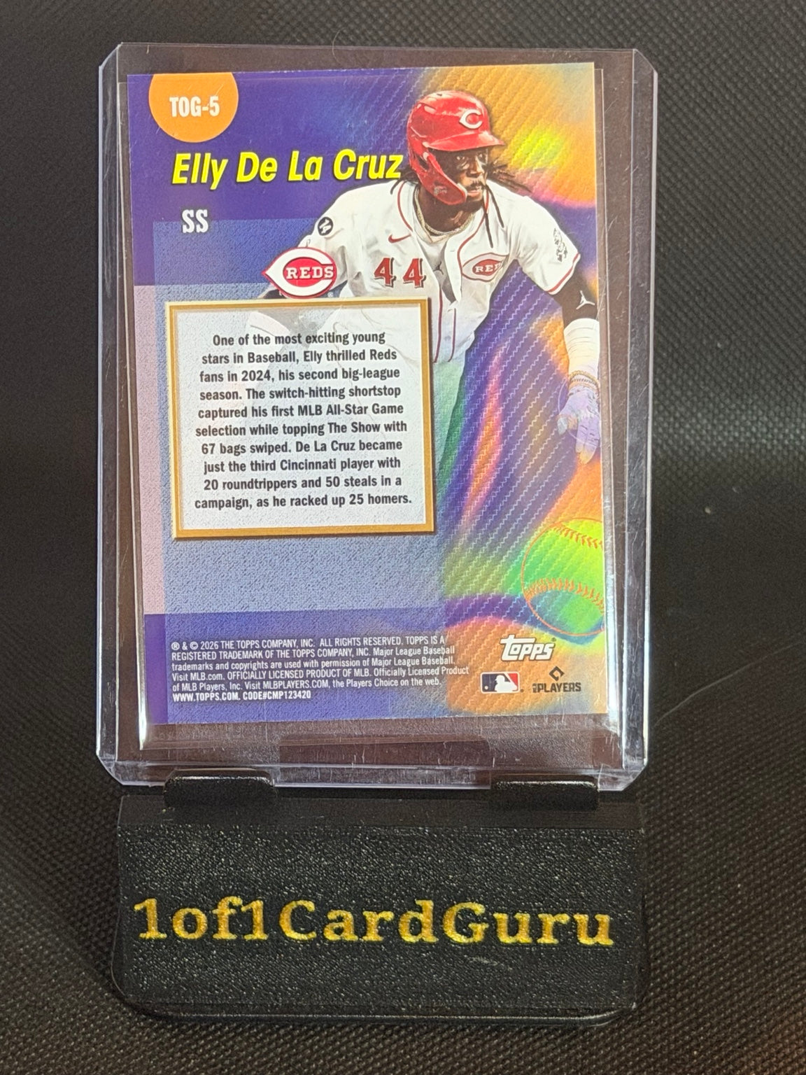 2026 Topps Titans of the Game Elly De La Cruz #TOG-5 — Reds back