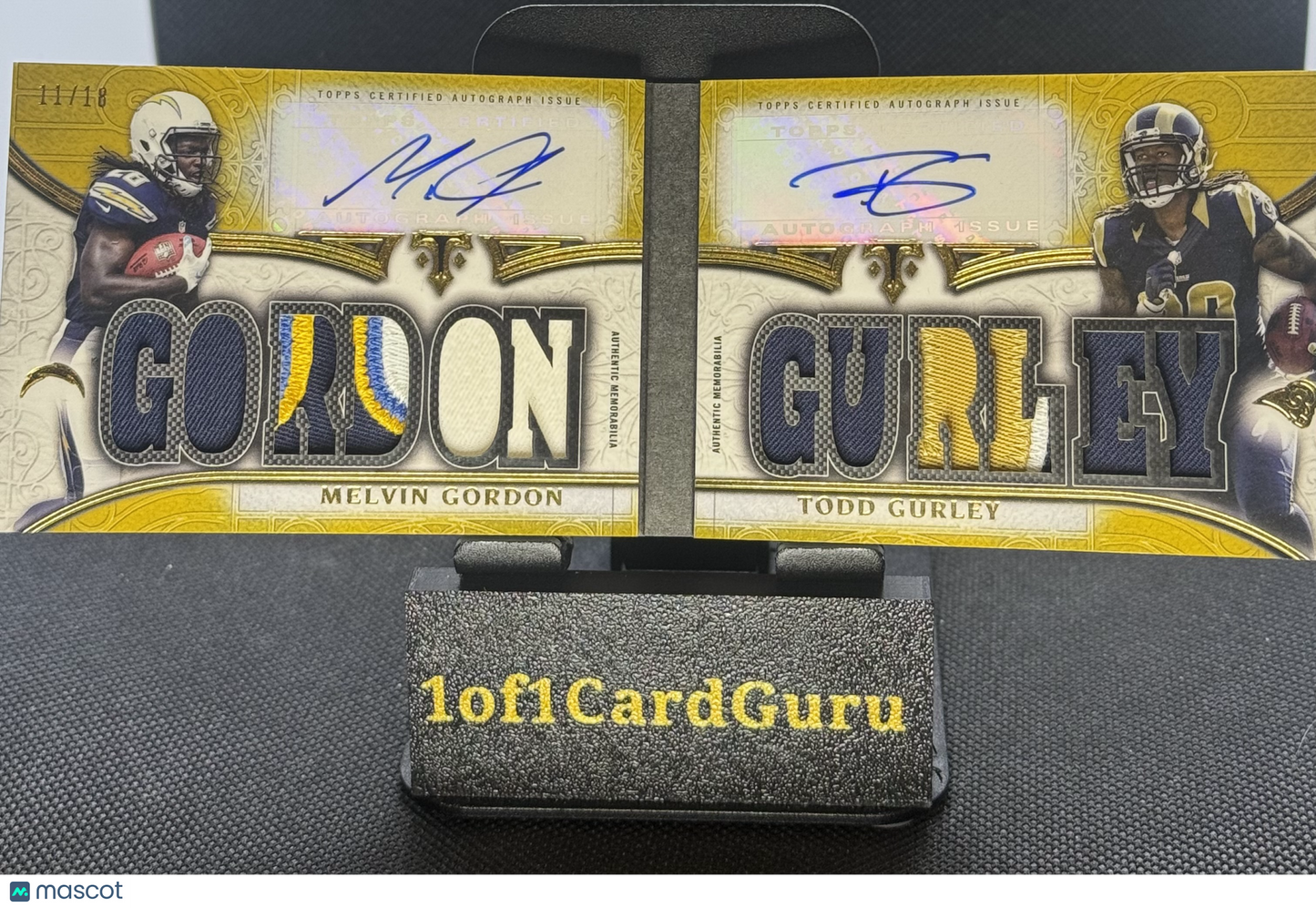 Melvin Gordon and Todd Gurley Auto/Patch Booklet