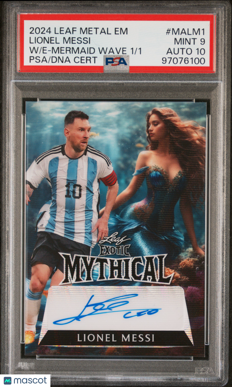 2024 Leaf Exotic Mythical Lionel Messi Auto 1/1