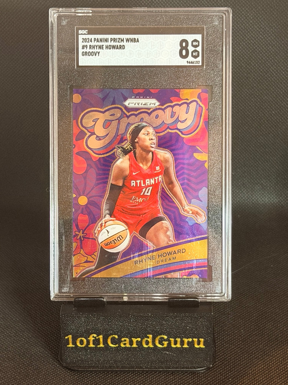 2024 Panini Prizm WNBA Groovy Rhyne Howard #9 SGC 8 front