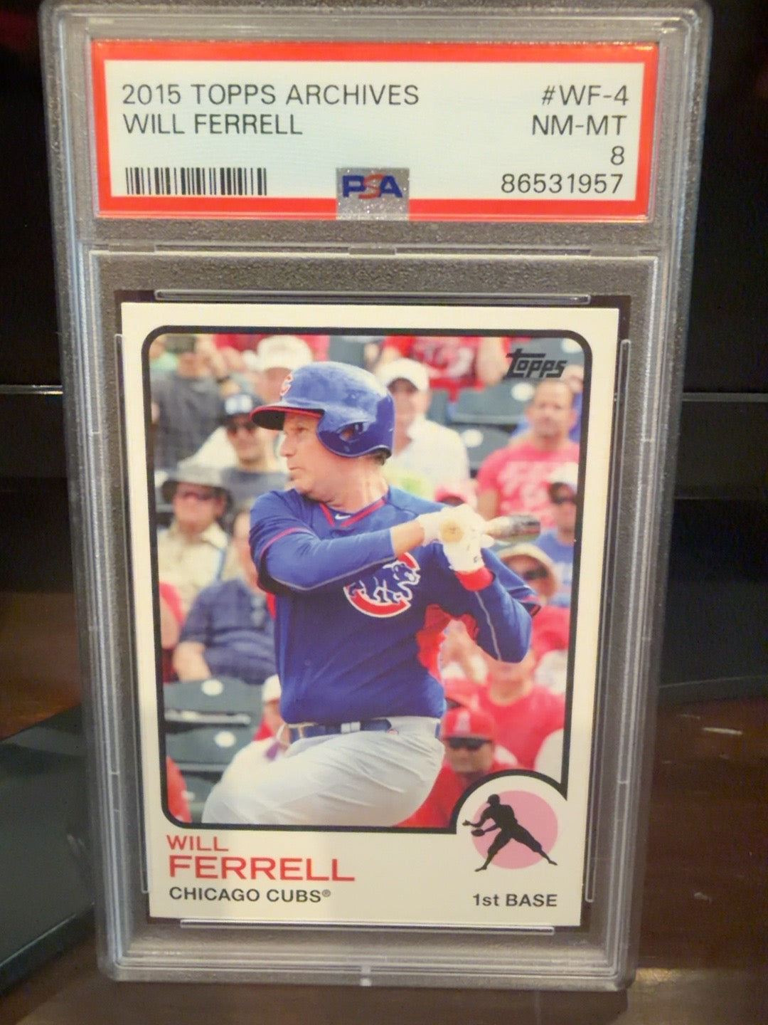 2015 Topps Archives Will Ferrell Cubs #WF-4 PSA 8 front